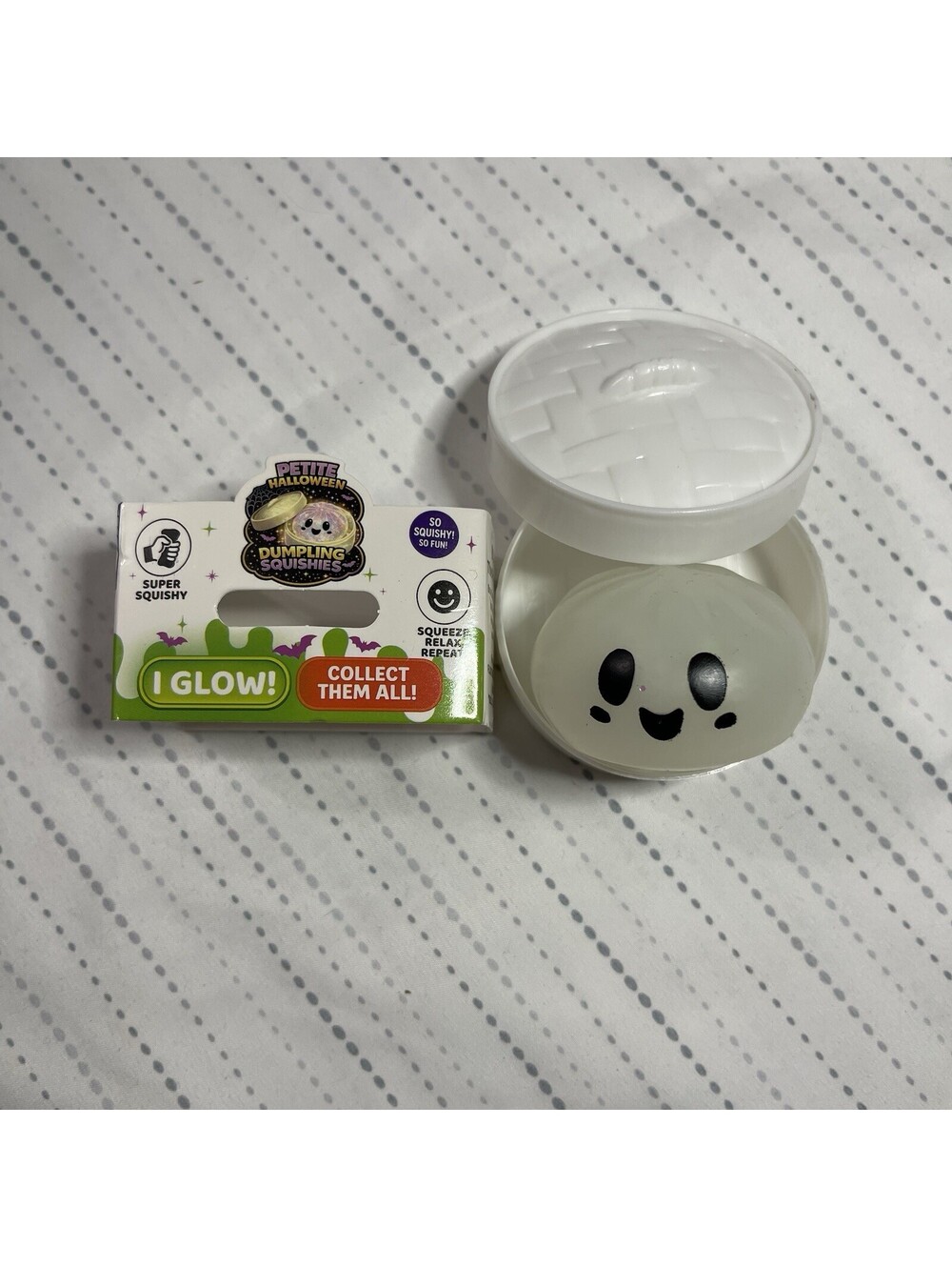 FunDoh Halloween Dumpling Squishy RARE GLOW IN THE DARK GHOST - Color Confirmed